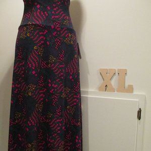 NWT LuLaRoe Maxi skirt, XL, whimsical geometric pattern